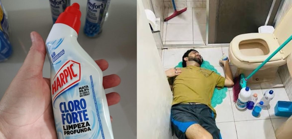 Harpic Desinfetante Sanitário Cloro Forte 200ml