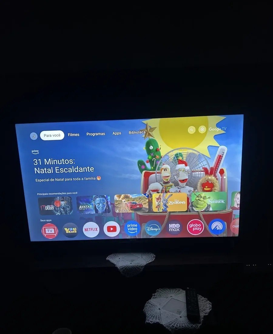 Smart TV Semp 43 4K Google TV Wi-Fi  Bluetooth  HDR10  Dolby Audio