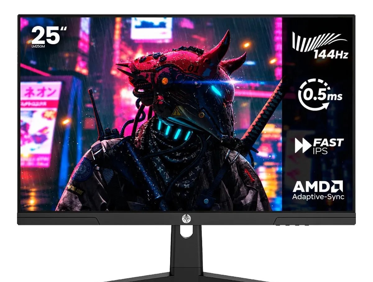 Monitor Gamer Haiz 24.5 IPS 0.5ms FHD 144Hz HDMI DP VESA