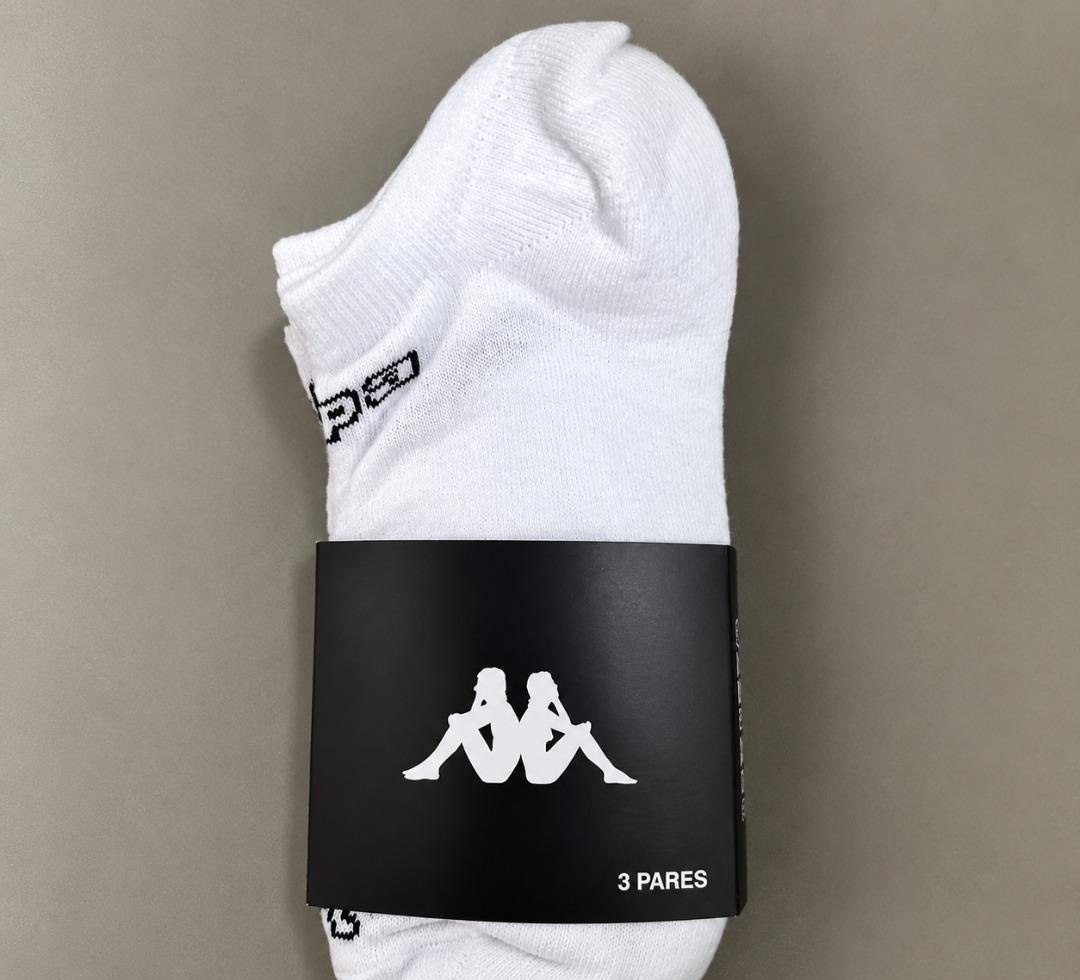 Kit com 3 Pares Meias Kappa Sapatilha Soquete Invisível