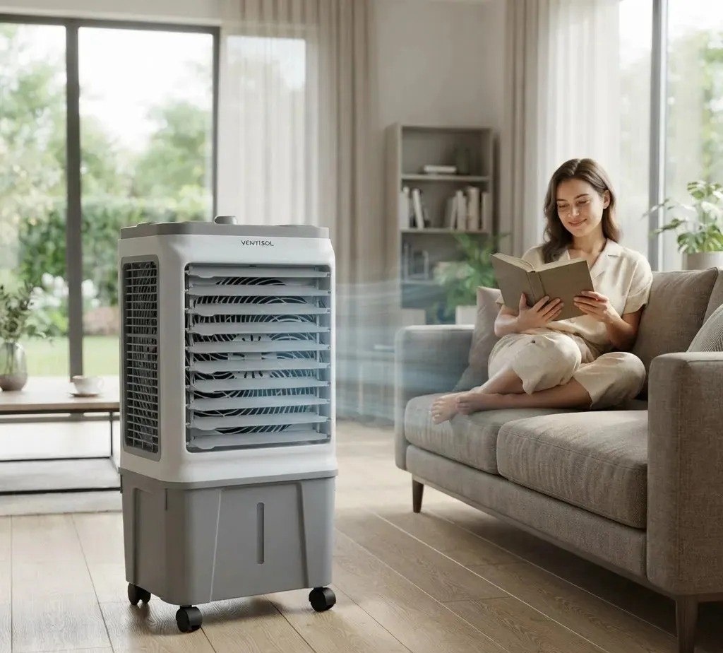 Climatizador Ar Frio Portátil Evaporativo 16 Litros Umidificador Ventisol Clin 16