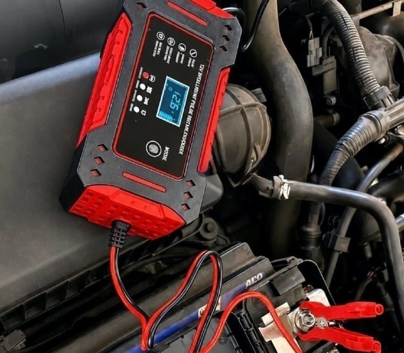 Carregador de Bateria Automotiva Portátil 12V 6A
