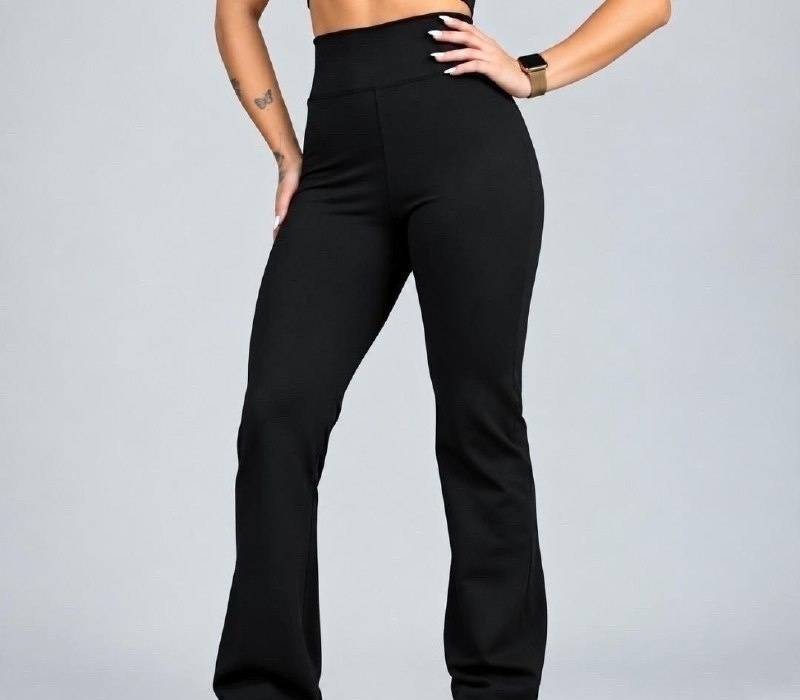 Calça Legging Flare Zero Transparência 3 cores