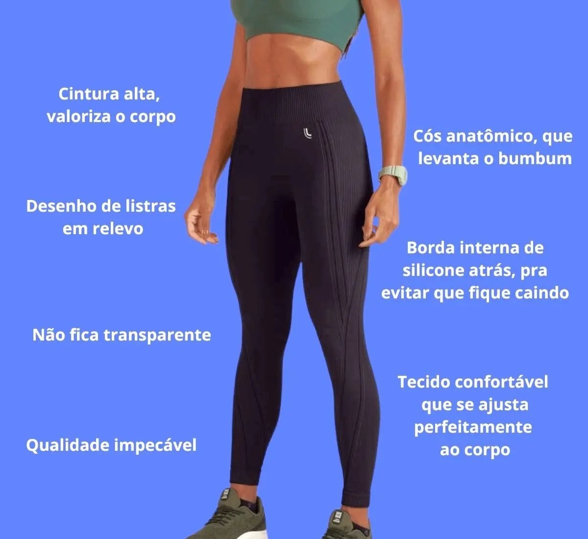 Calça Legging Lupo Fitness Não Fica Transparente Compressão