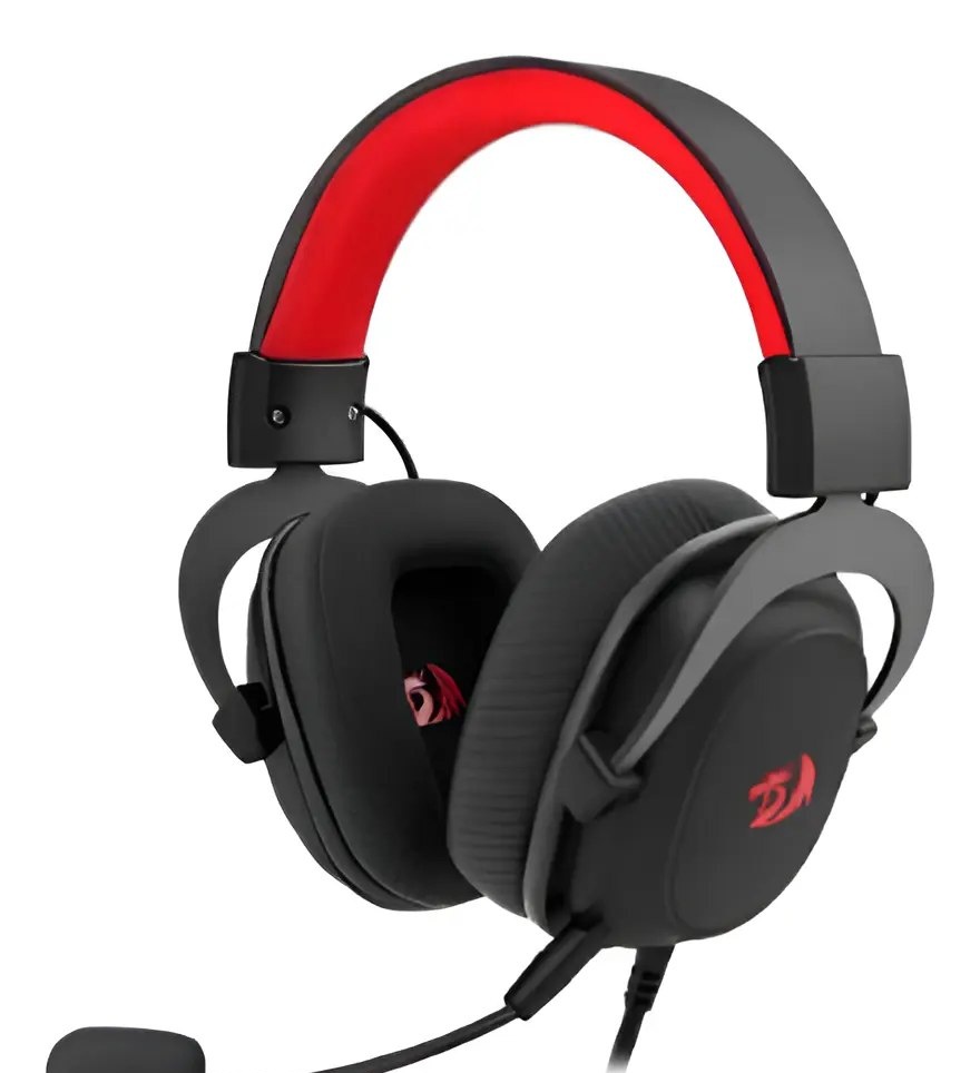 Headset Gamer Redragon Zeus Lite Preto Drivers 53mm com Microfone Removível