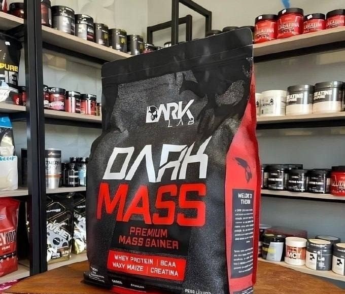 Hipercalórico Dark Mass 3kg Dark Lab Sabor Baunilha