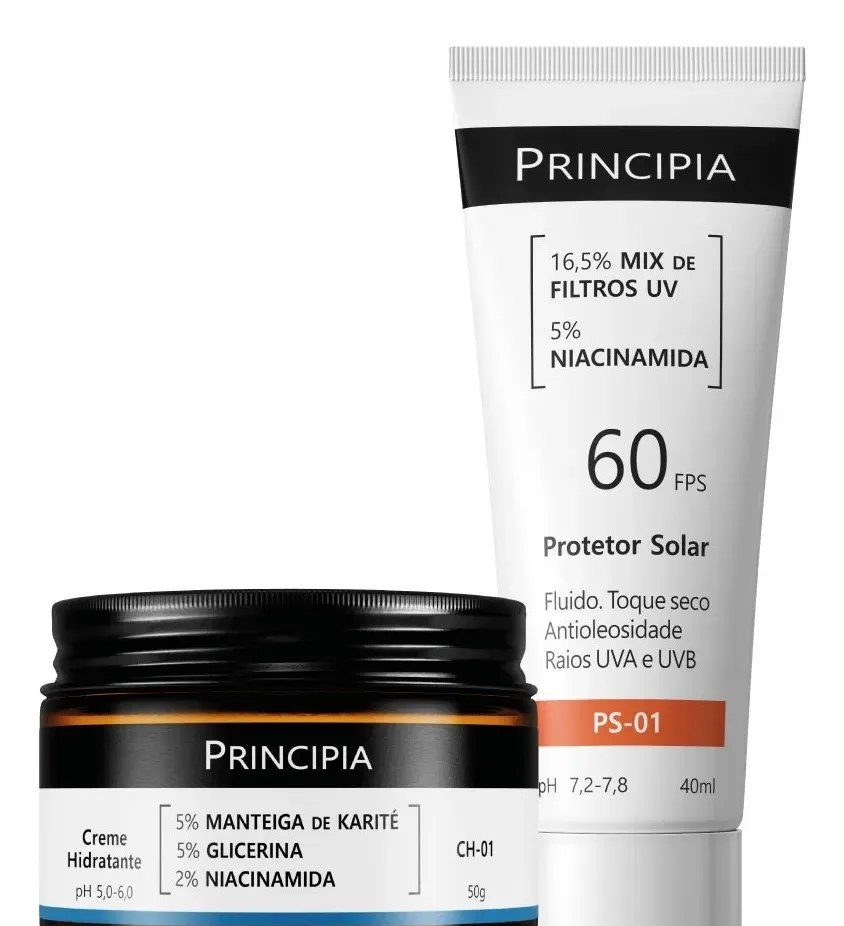 Principia Kit Hidratação E Proteção Facial Ch-o1  Ps-01 Todo Tipo De Pele Dianoite