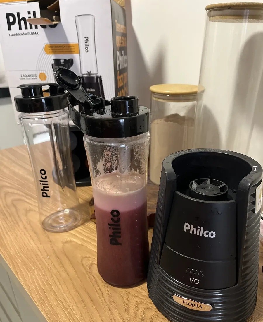 Liquidificador Philco Portátil 400W  2 Squeezes