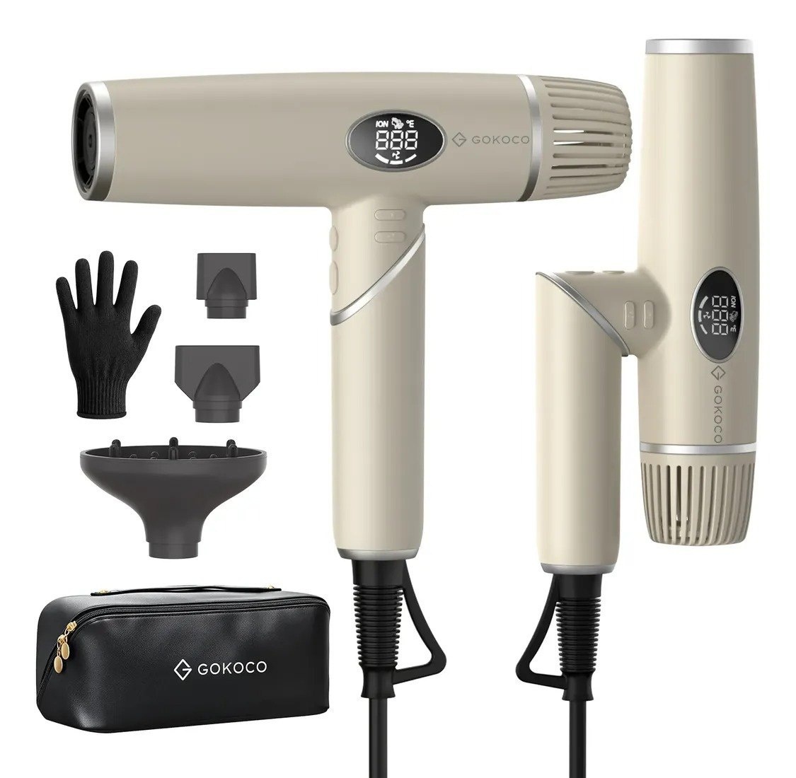 Secador De Cabelo Gd045 3em1 Portátil Dobrável 127v-220v