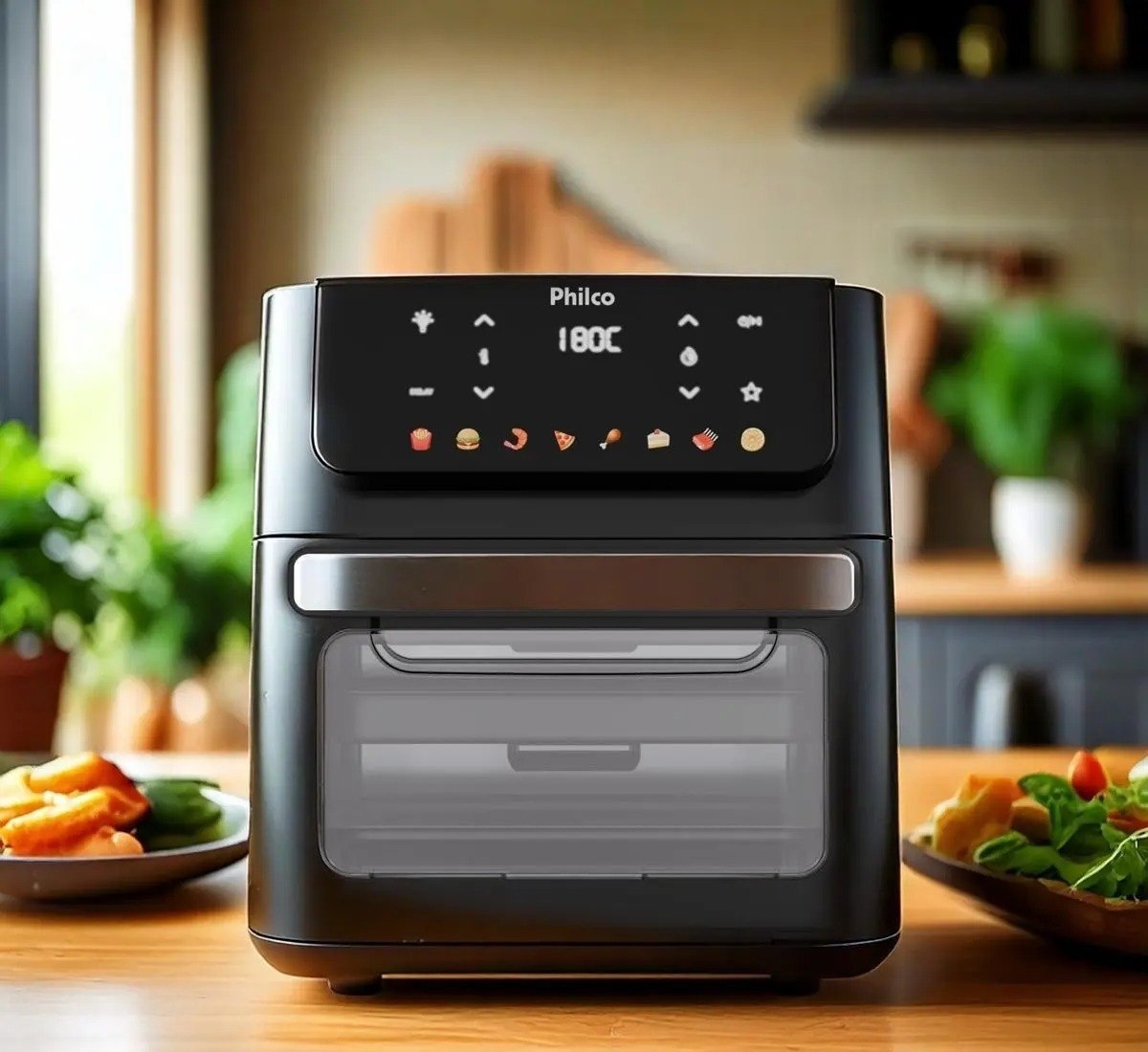 Air Fryer Oven Philco 11L 8 Funções Visor 1800W PAF11B