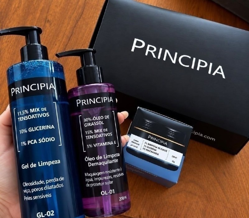 Kit Limpeza e Hidratação Principia CH-01  GL-02  OL-01