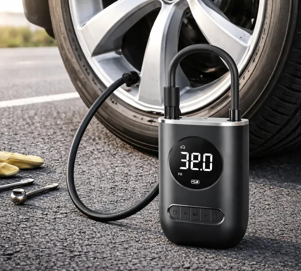 Bomba de Ar Compressor 150psi c LED