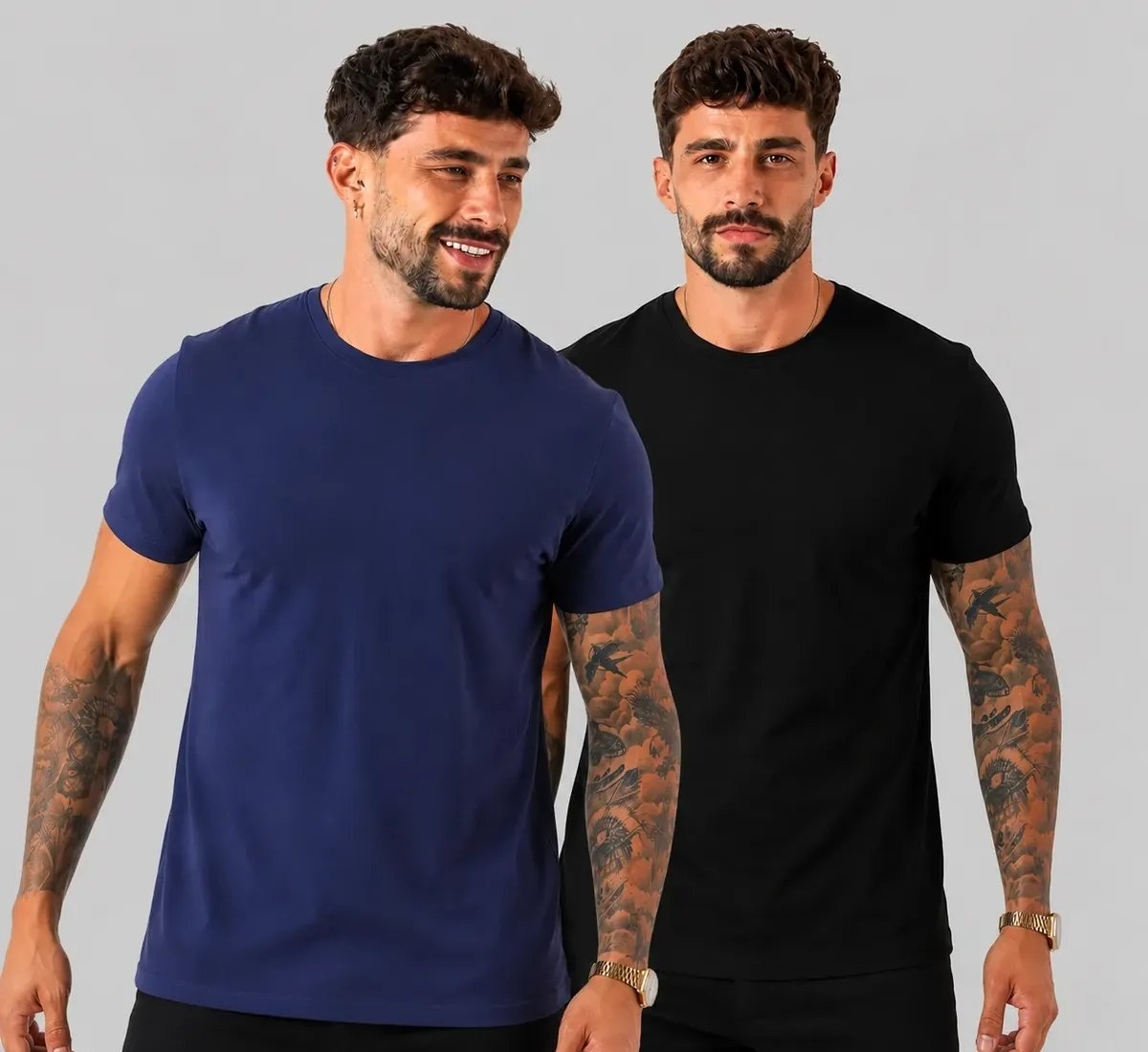 Kit 2 Camiseta Malha Peruana Premium