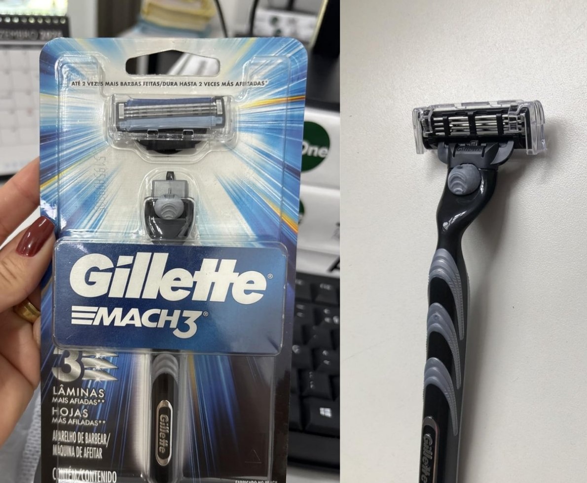 Gillette Mach3 Aparelho  01 Carga