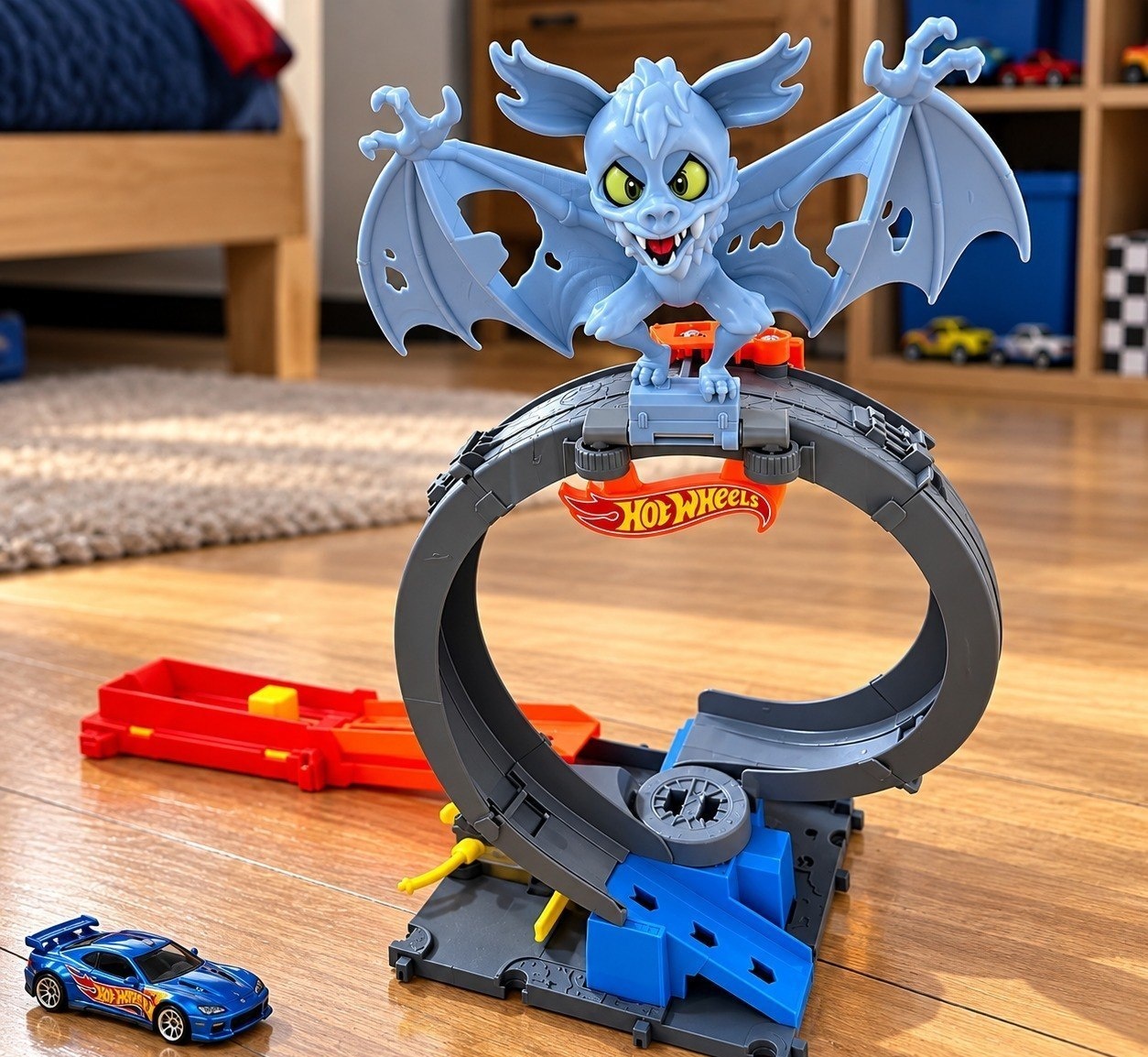 Pista Hot Wheels City Loop Ataque Do Morcego
