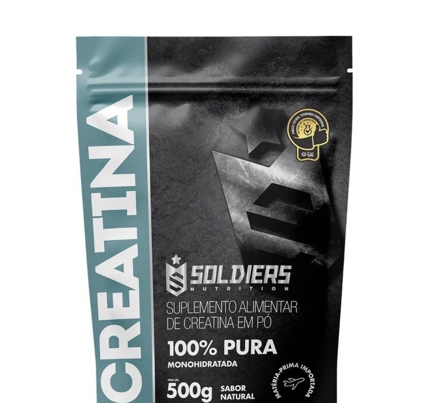 Creatina Soldiers Nutrition em pó Sem sabor x 500g