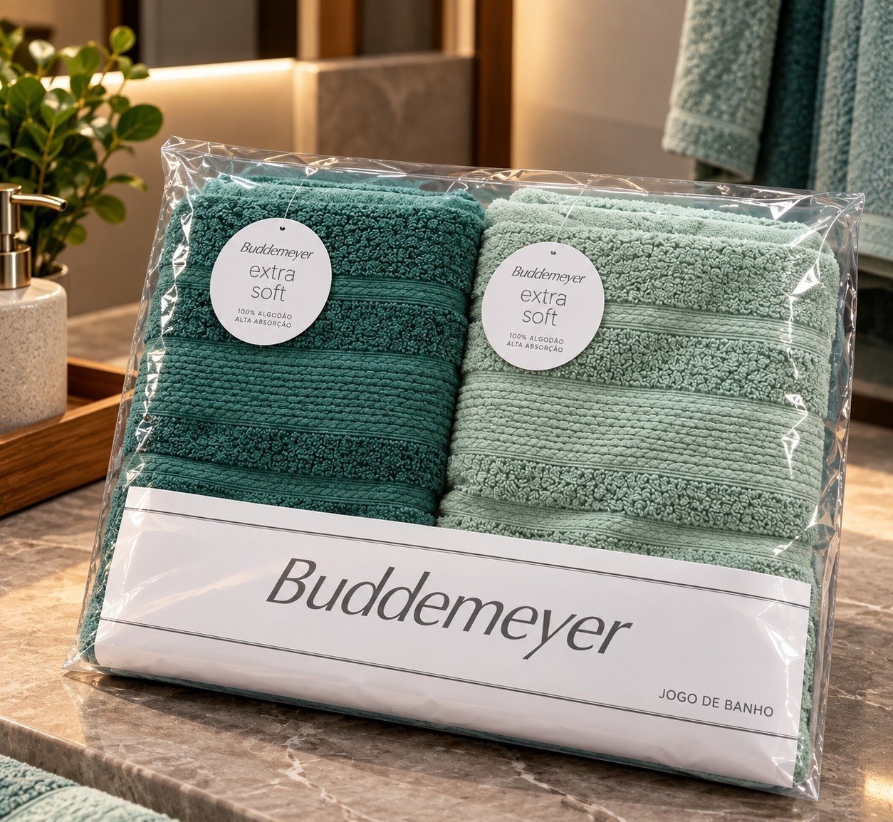 Jogo com 4 Toalhas Buddemeyer Bella Extra Soft