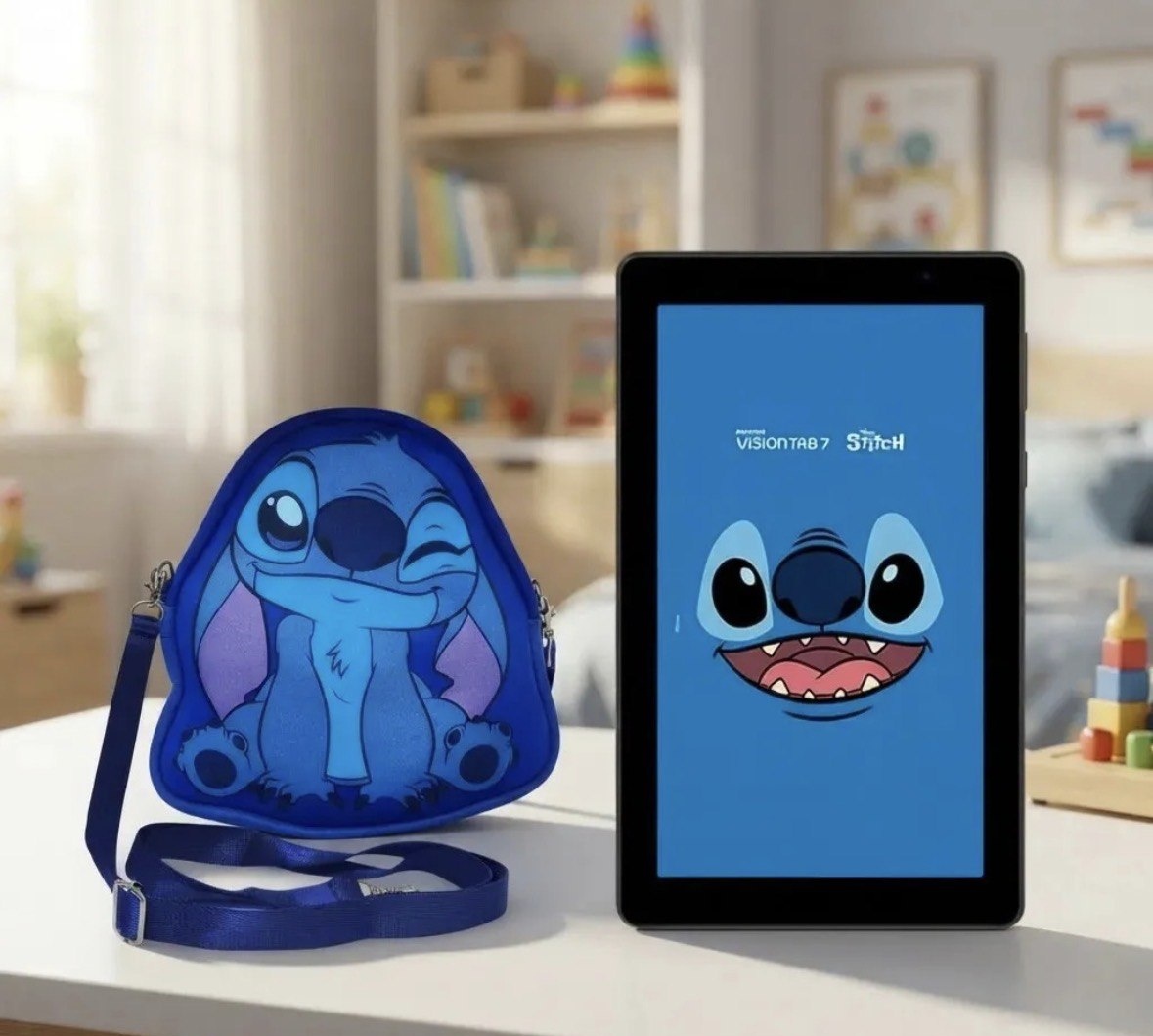 Tablet Positivo Vision Tab 7 Stitch, 64 GB, 3 GB RAM, Tela 7 IPS, Android 14 Go, com Capa e Mochila