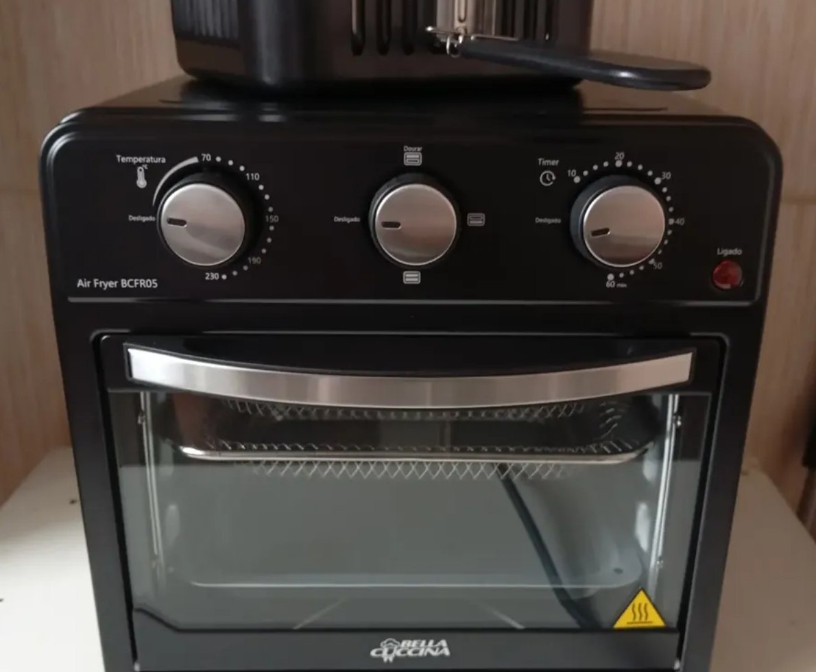 Air Fryer Bella Cuccina 12L 2 Grelhas 1700W 220V