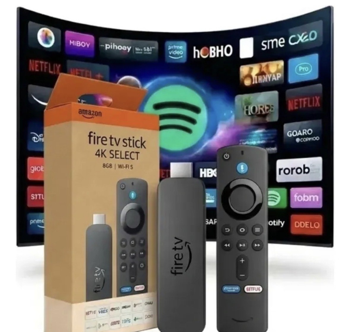 Amazon Firetv Stick 4k Stick Wi-fi-6 Com Alexa Por Voz Preto