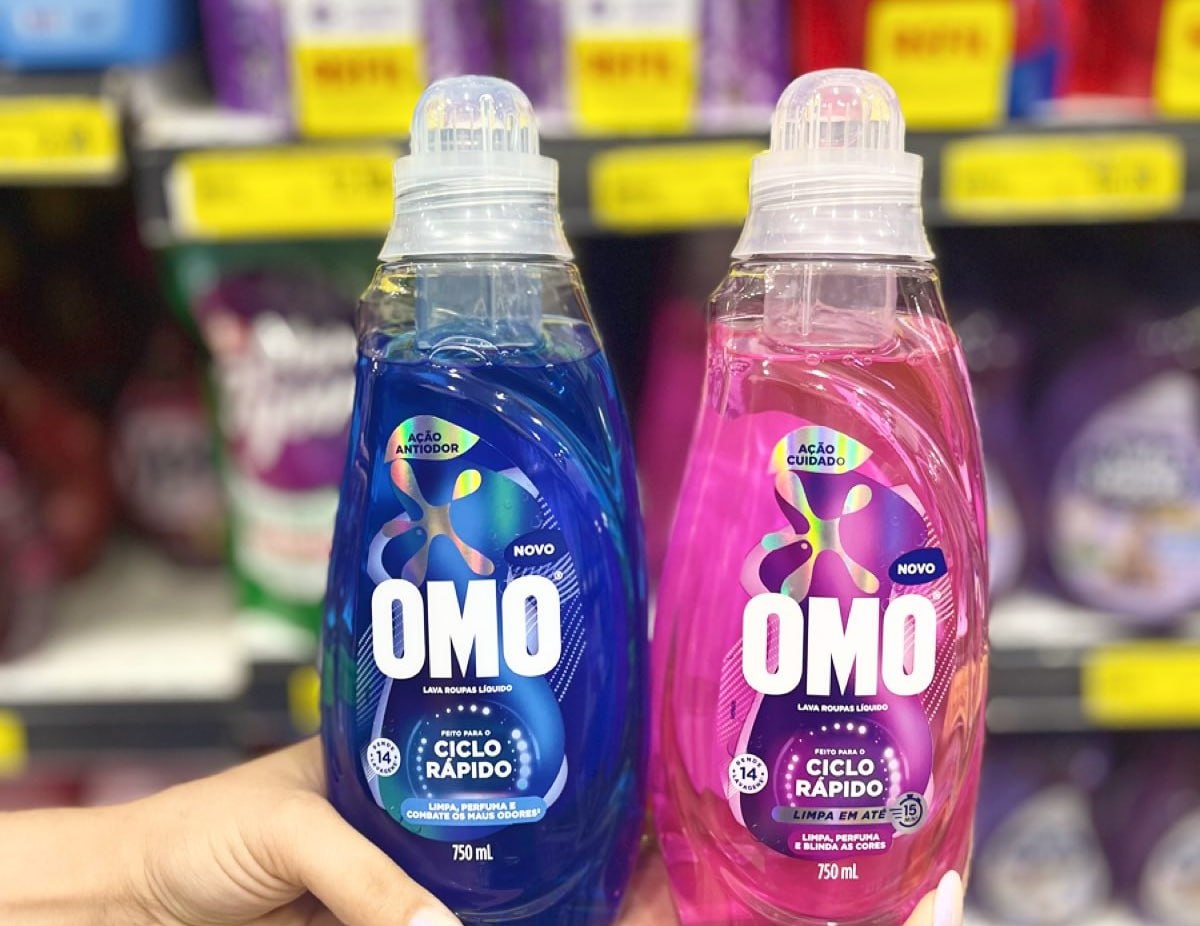 Lava-Roupas Líquido Omo Ciclo Rápido 750Ml