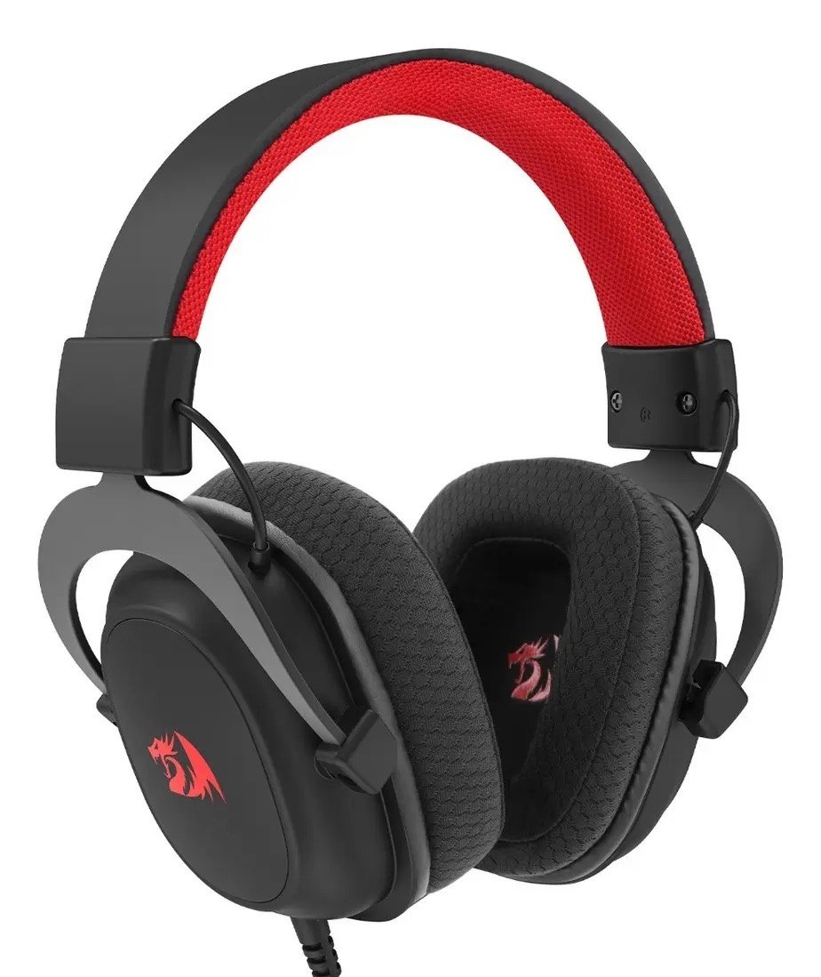 Headset Gamer Redragon Zeus Lite Preto Drivers 53mm com Microfone Removível
