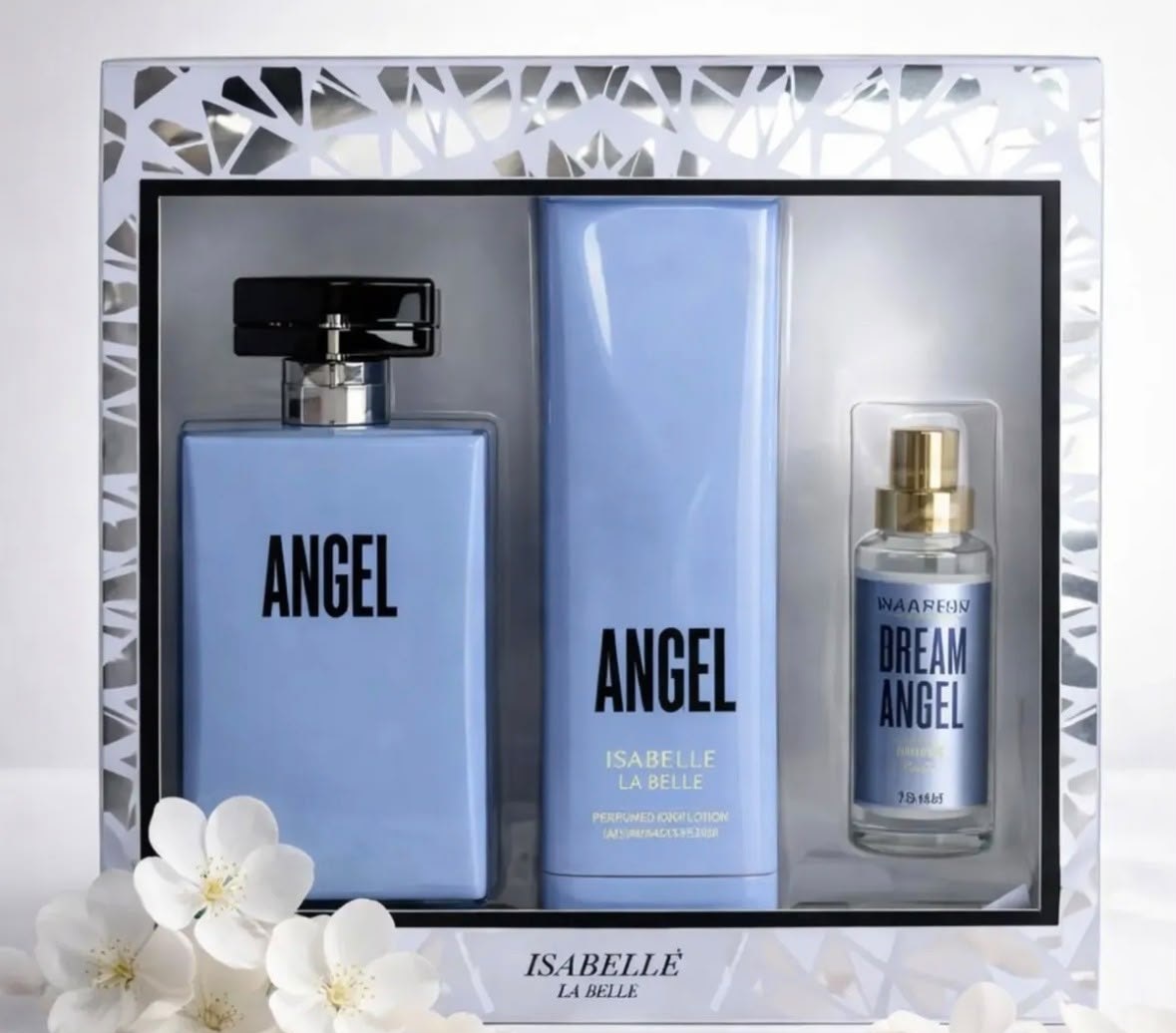 Kit Creme Corporal Angel Perfume De Cabelo E Perfume 100 Ml