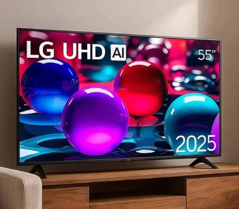 Smart TV Profissional 4K 55 LG UHD 55AU801 Processador α7 AI