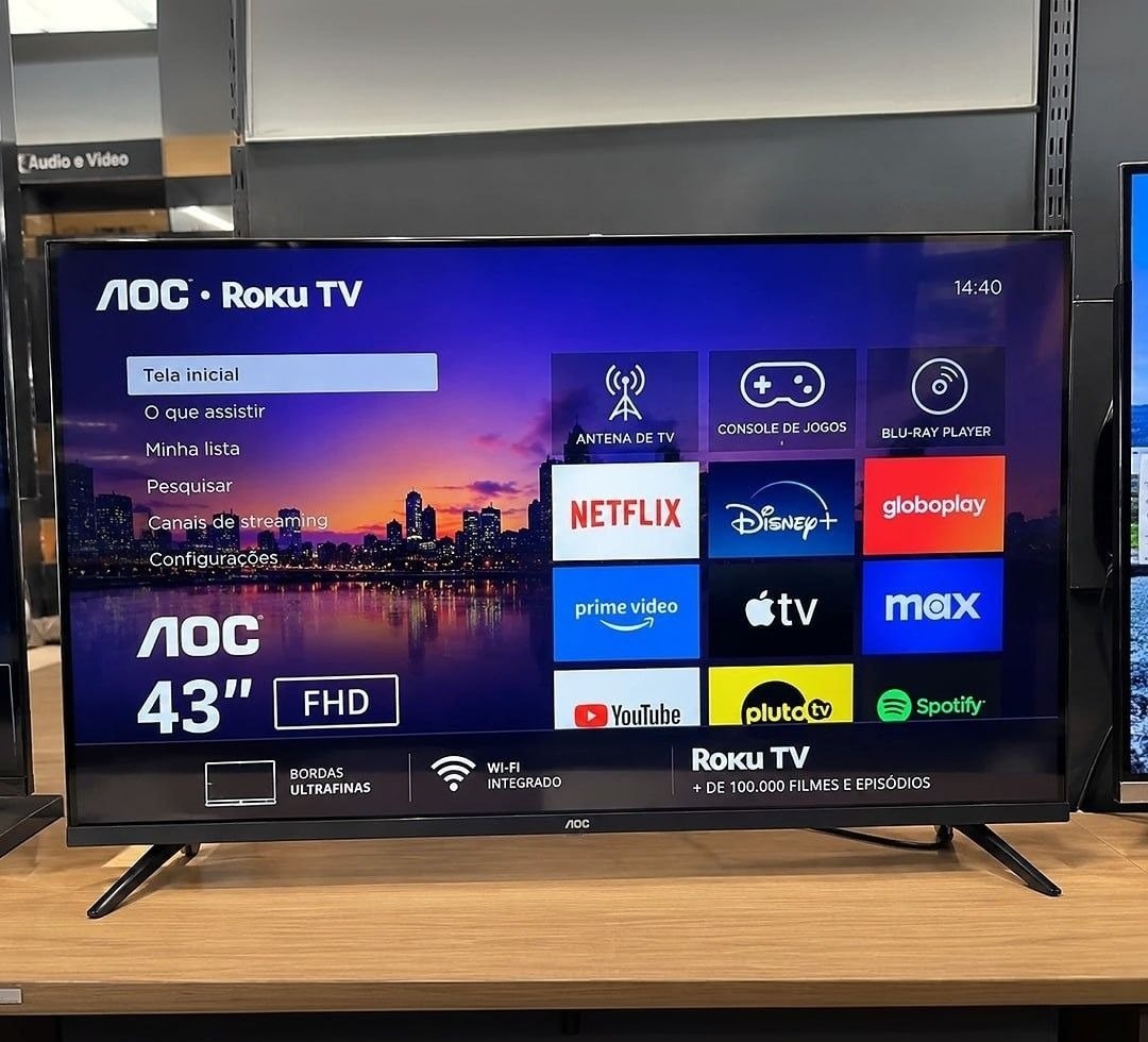 Smart TV AOC LED 43 Full HD Wi-Fi Roku TV