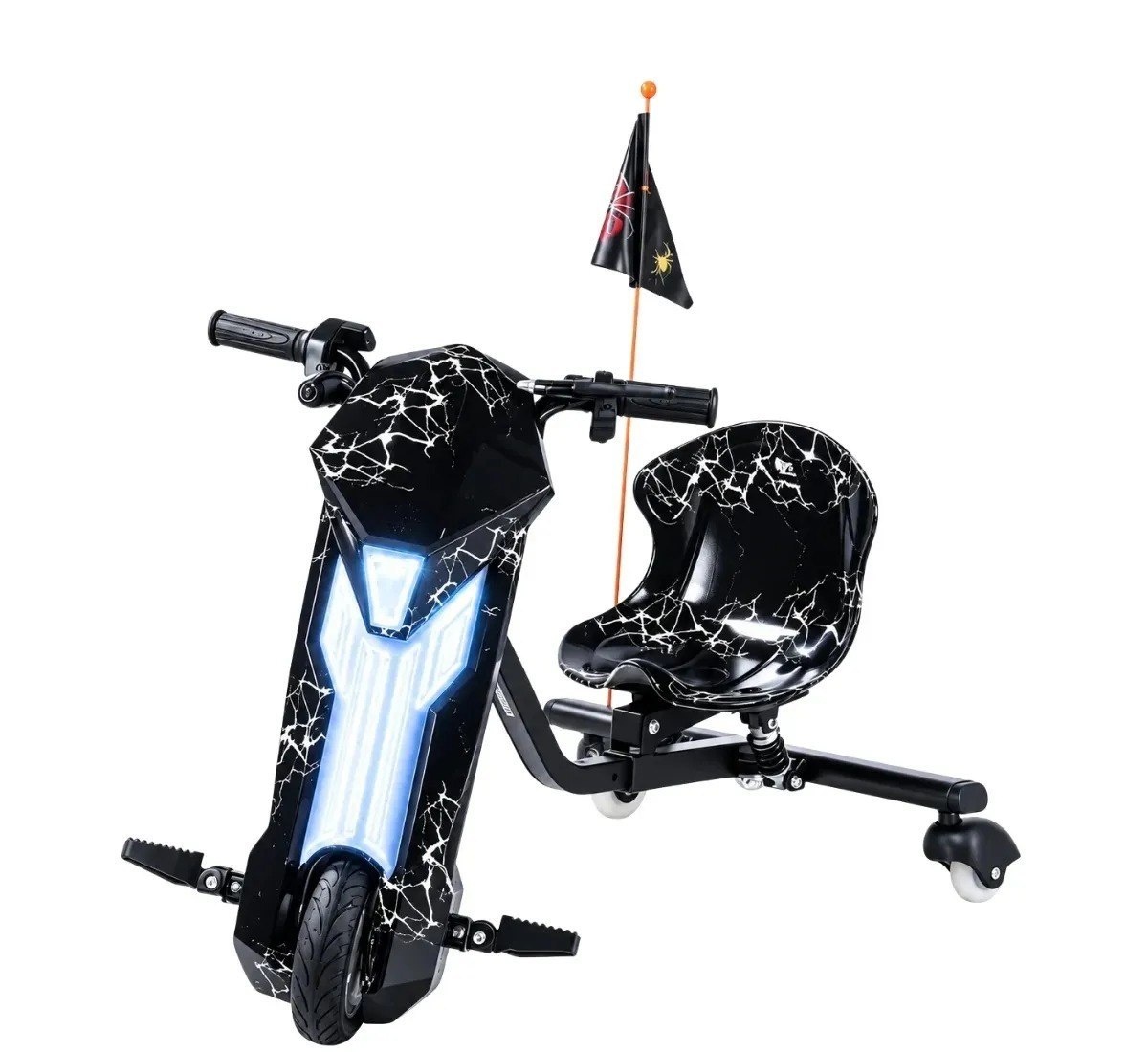 Triciclo Elétrico Drift Infantil 350W 3 Velocidades Bluetooth LED