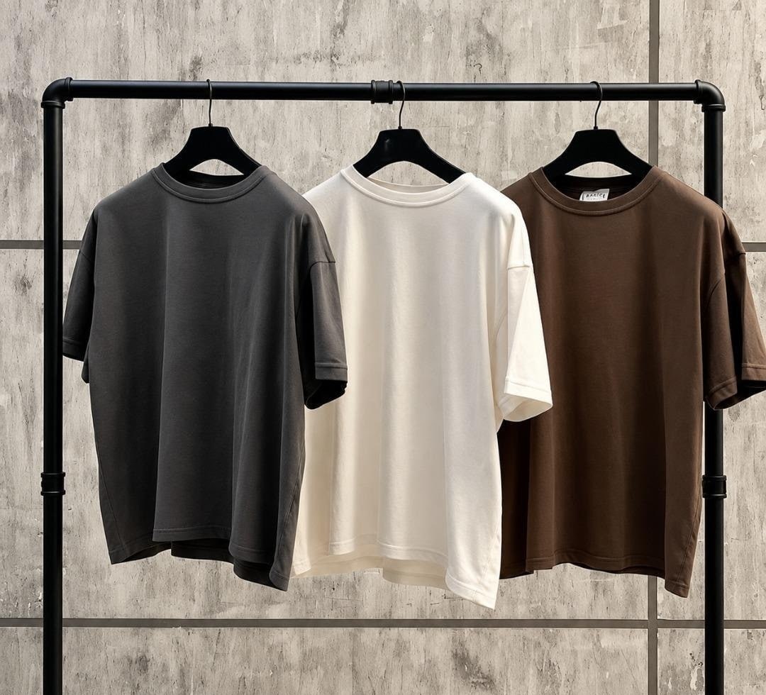 Kit 03 un. Camiseta Streetwear Oversized Algodão