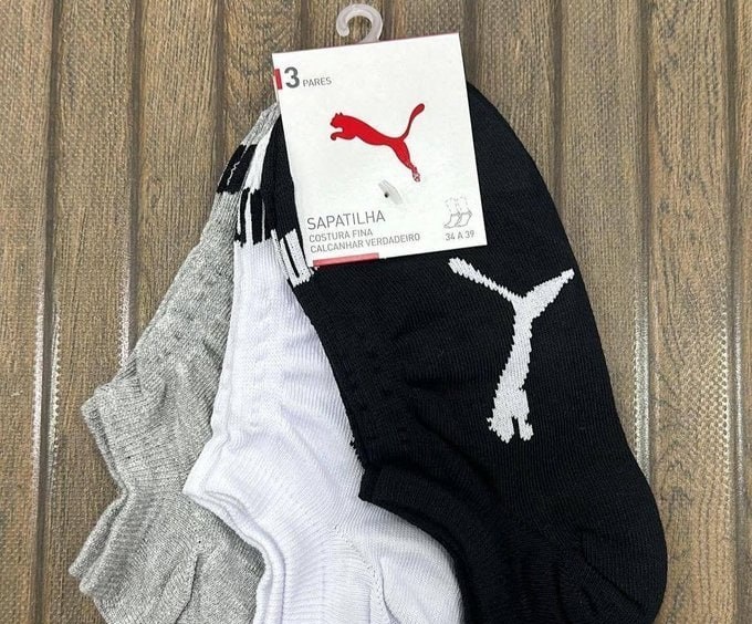 Kit 9 Pares Meias Puma Sapatilha Soquete