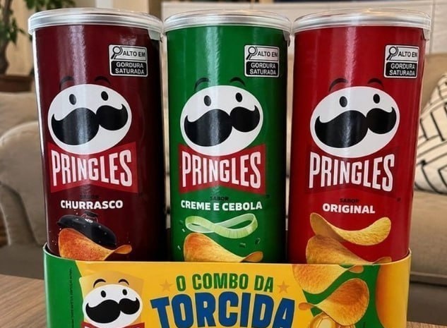 Pringles Tripack Festa do Futebol com 3 sabores