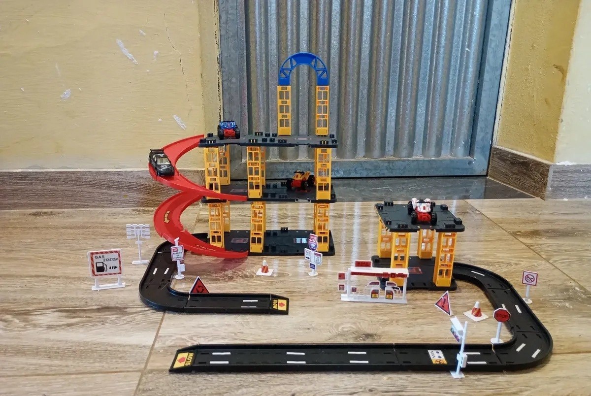 Pista de Carrinhos Infantil Lava Rápido
