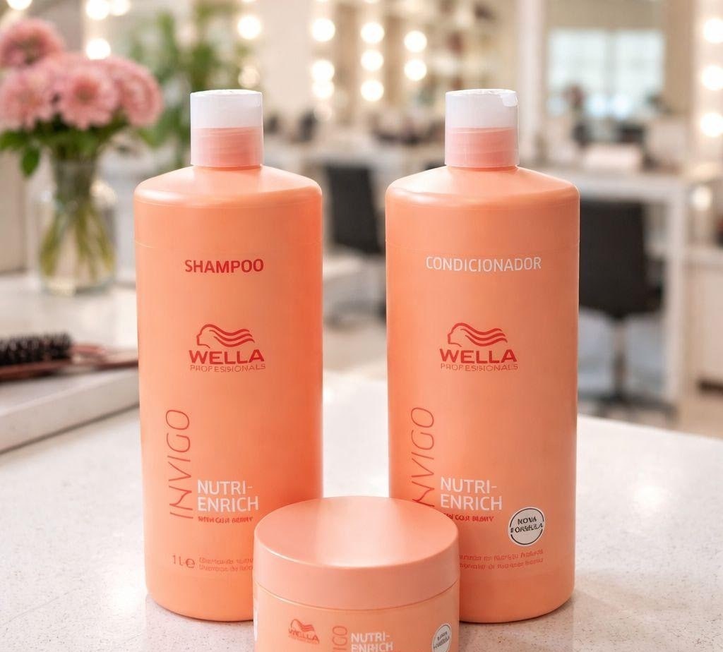 Kit Wella Pro Invigo Shampoo  Condicionador 1L  Máscara 500ml