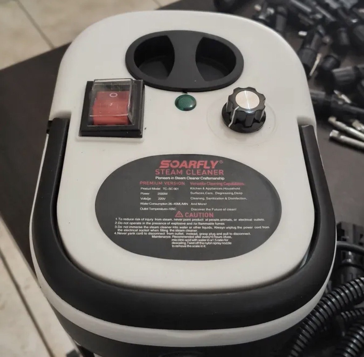 Lavadora Pressão Portátil Limpador Vapor Limpeza Temperatura