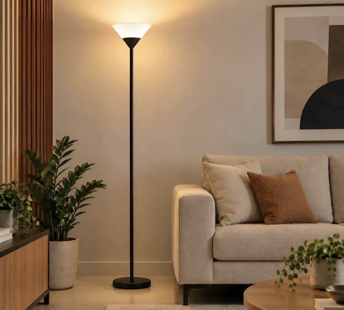 Luminária De Chão E27 Para Sala Sem Lâmpada