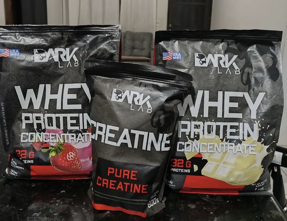 Whey Protein Concentrado 1kg Dark Lab Sabor Doce de leite