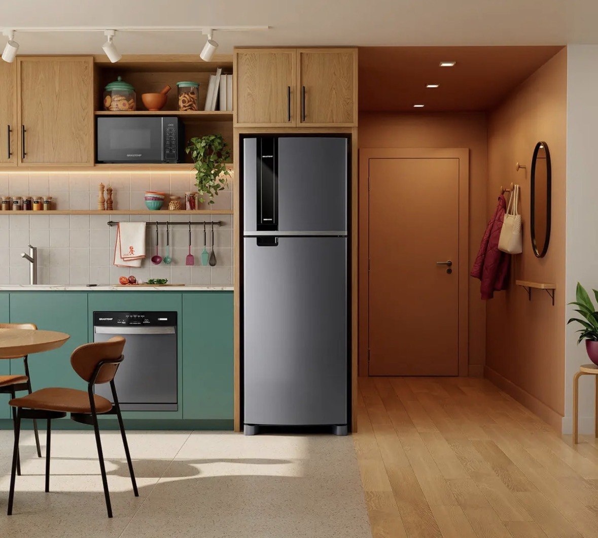 Geladeira Brastemp Frost Free 385 Litros Duplex Inox - BRM46MK