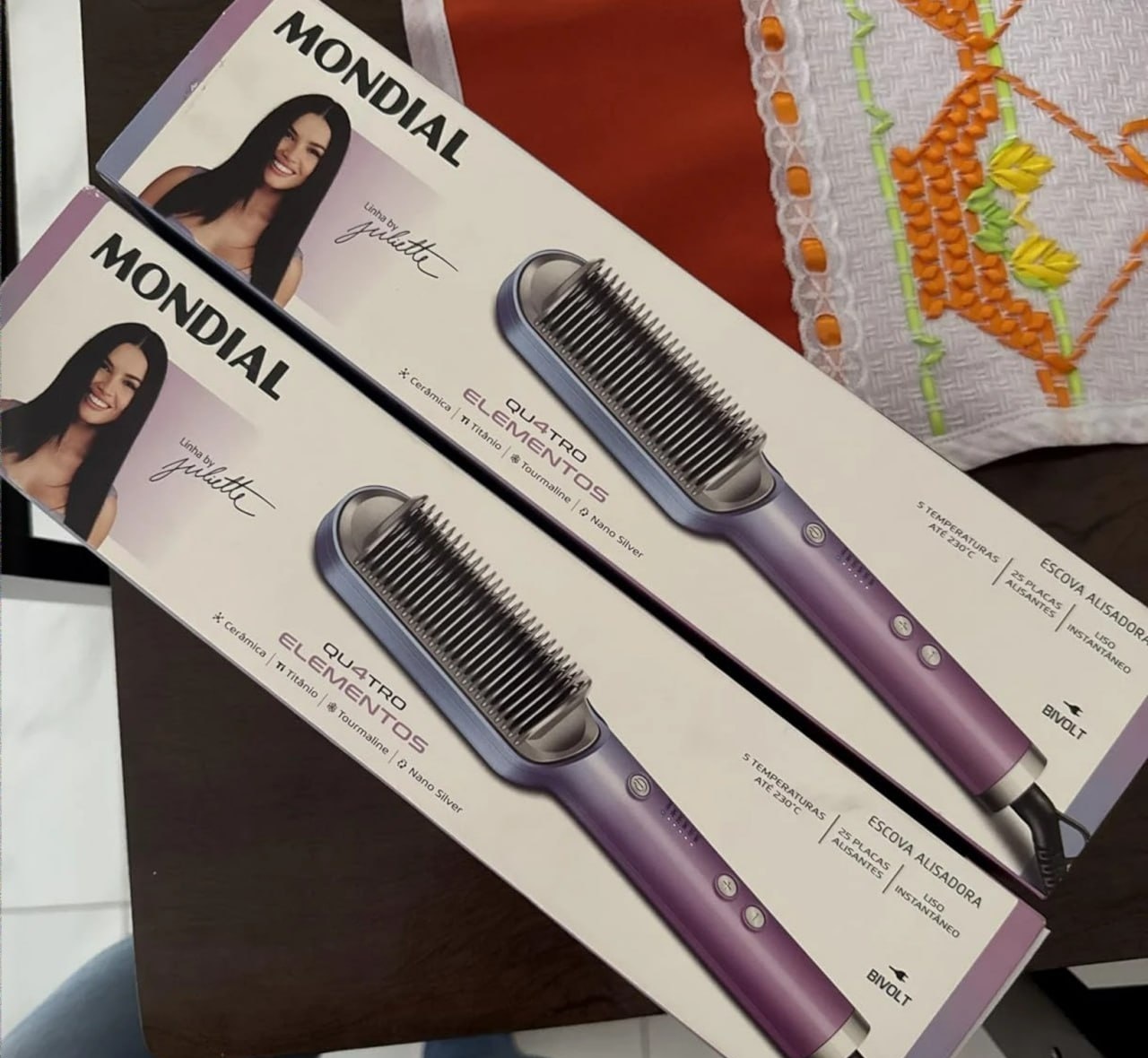 Escova Alisadora Mondial Juliette Bivolt