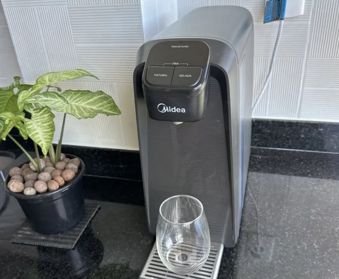 Purificador De Água Slimpure Bivolt Midea Cinza
