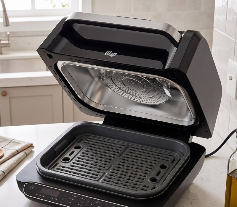 Fritadeira Elétrica Air Fryer 8 em 1 Wap Barbecue Heat Digital 220v