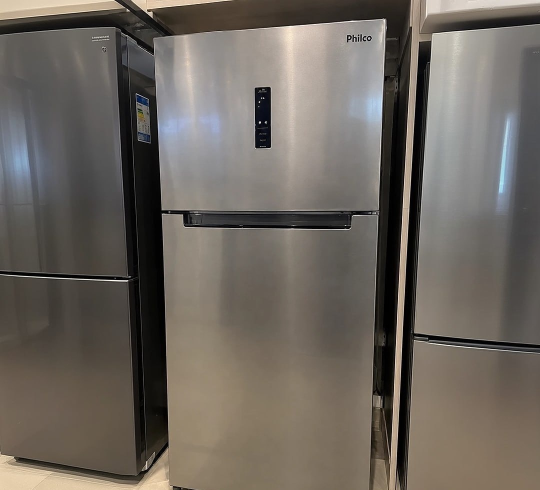 Geladeira Philco Frost Free Inverter 480L Inox 220V