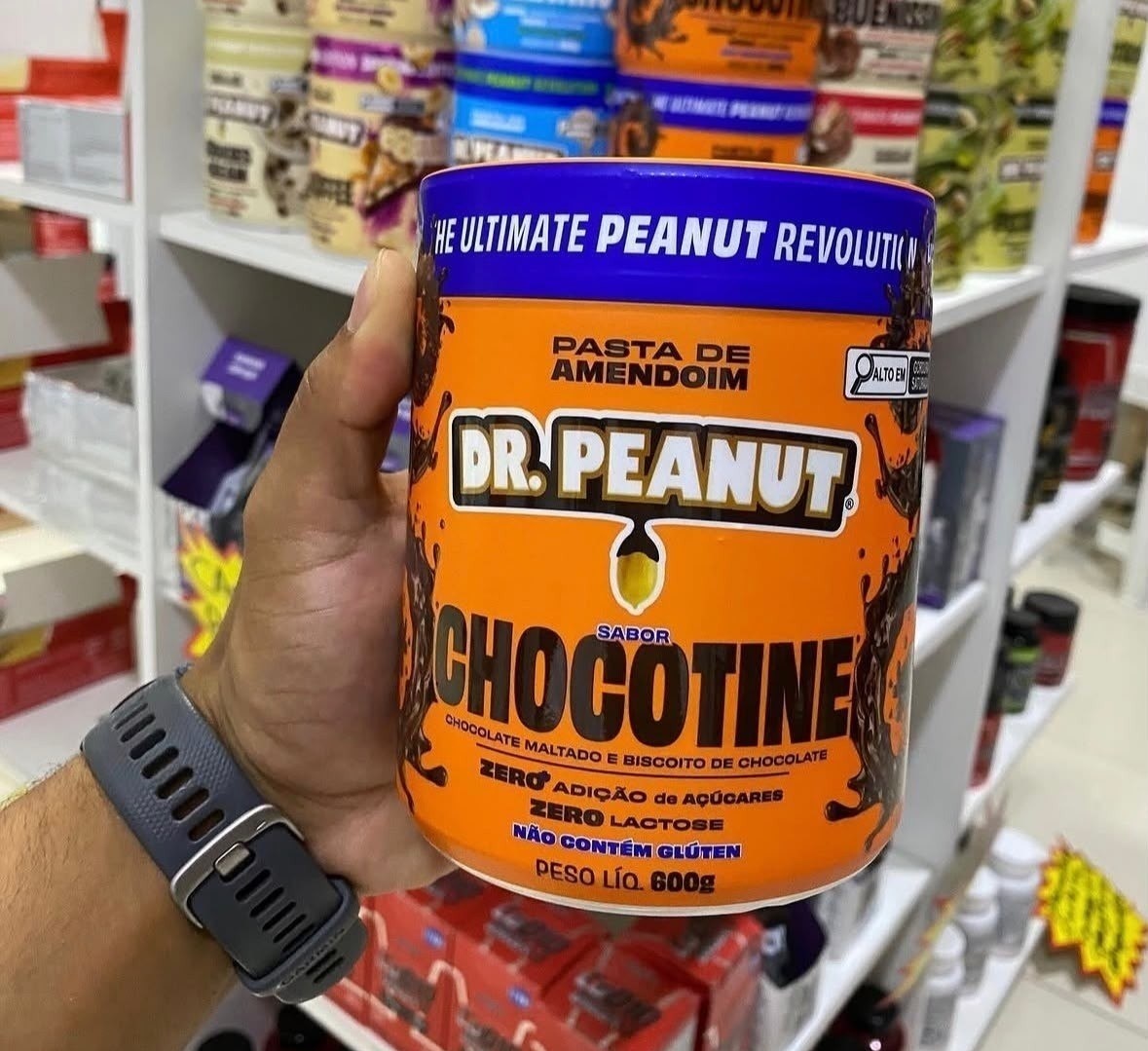 Pasta De Amendoim Dr. Peanut Gourmet Sabor Chocotine 600g