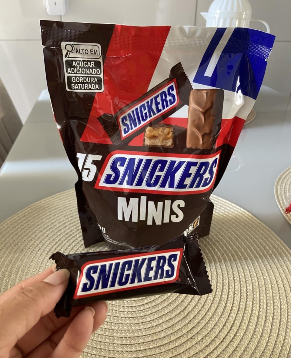 15 un. Chocolate Snickers Original Minis