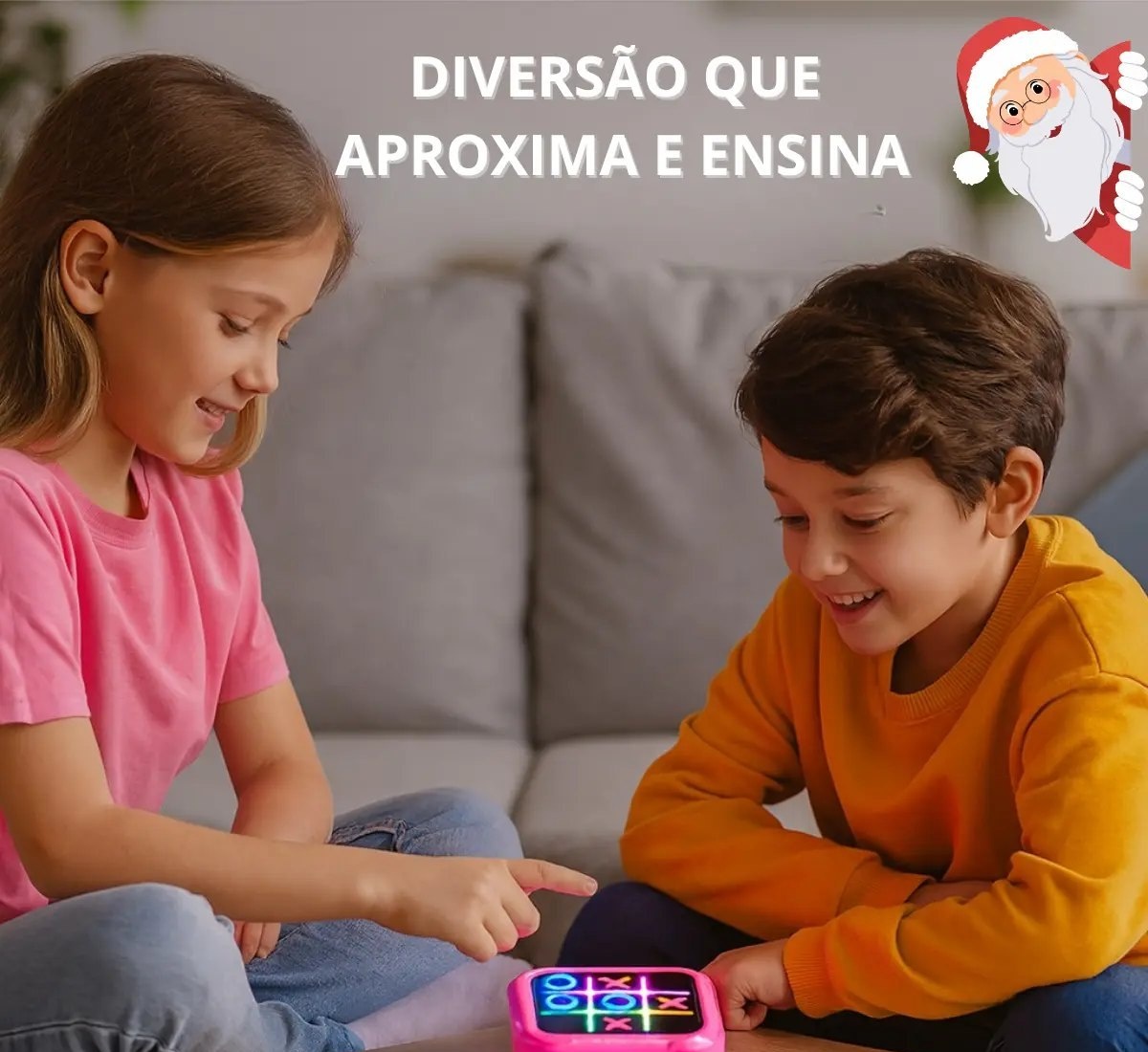 Brinquedo Jogo Da Velha Eletrônico Digital Portátil Infantil