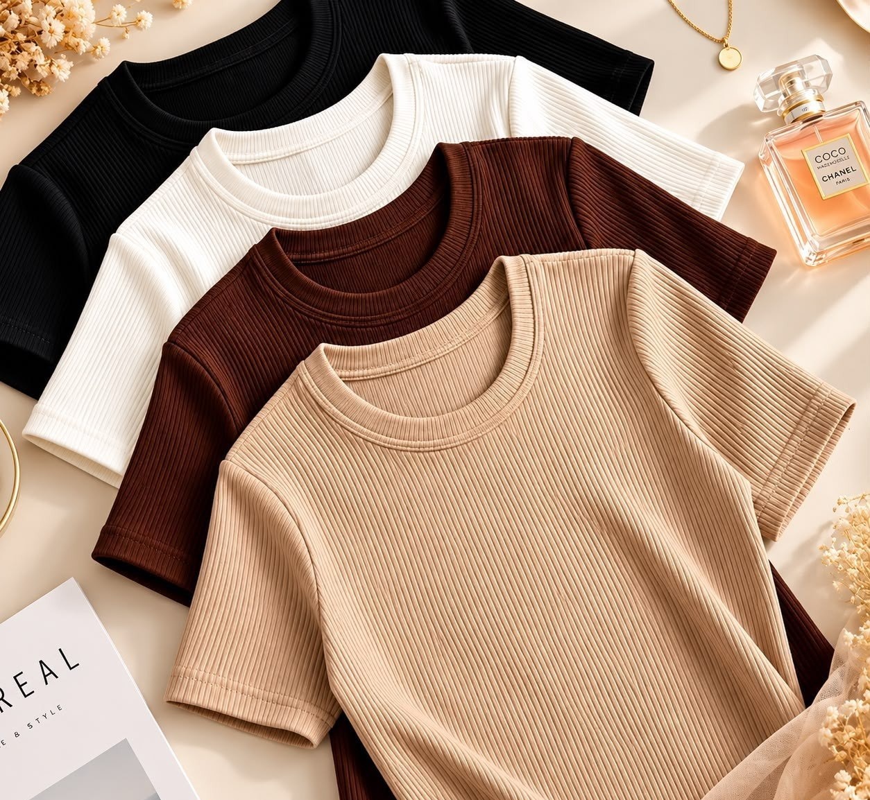 Kit 4 Blusas Canelada Feminina