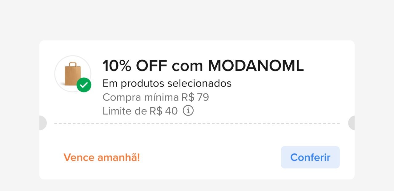 em itens selecionados