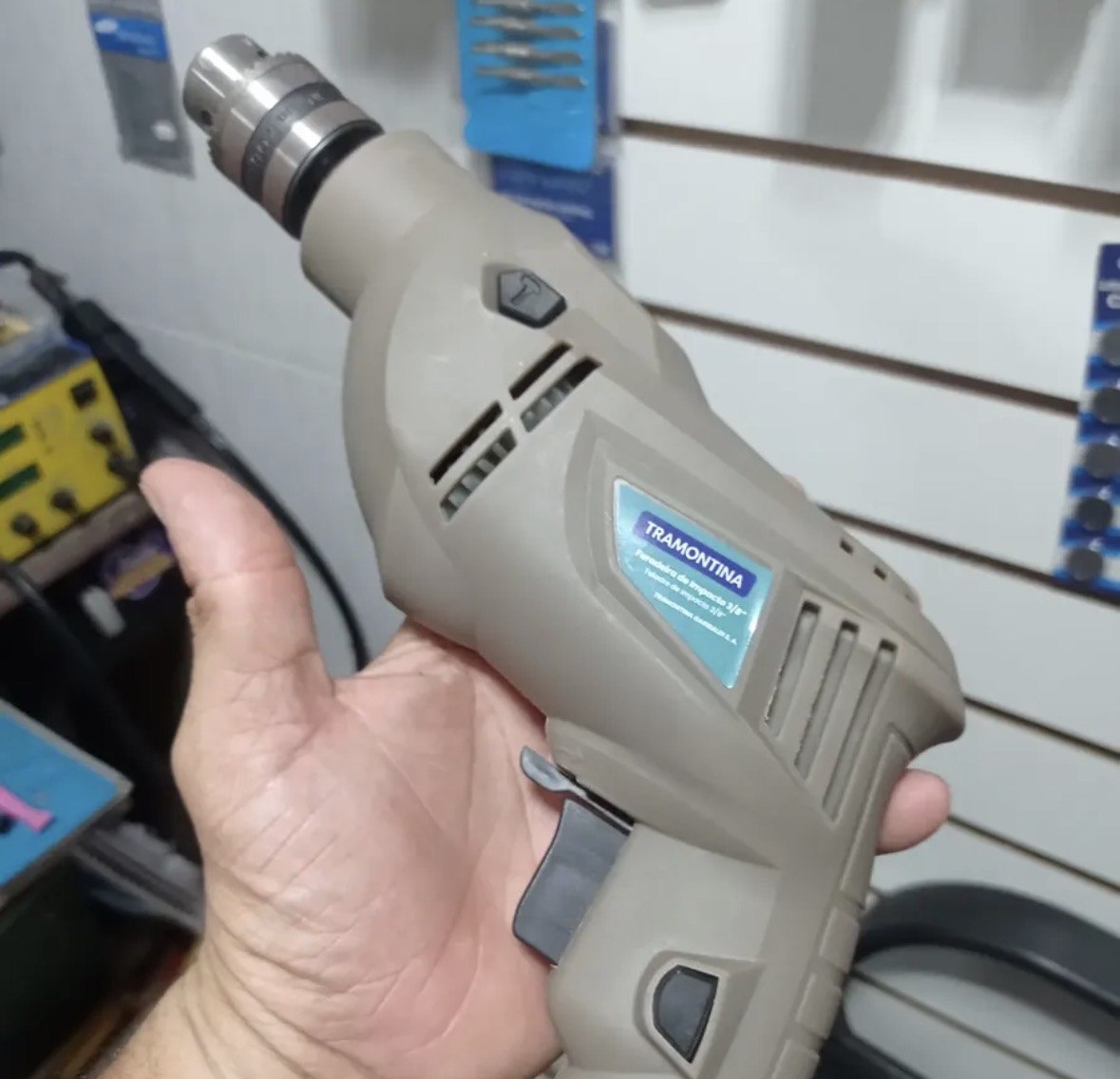 Furadeira De Impacto 500 W 38 Cinza Tramontina