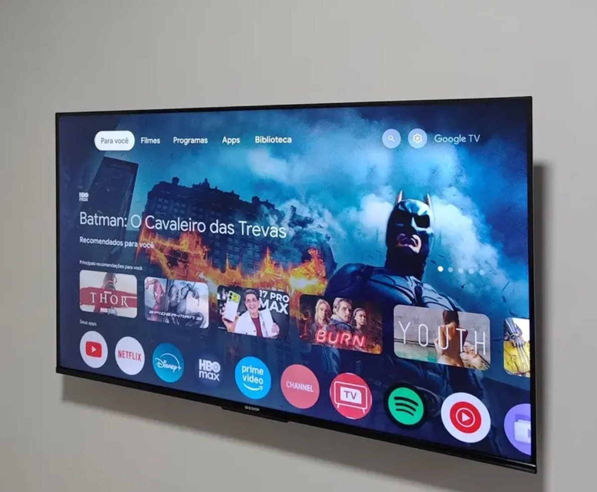 Smart TV SEMP 43 4K UHD Google TV Google Assistente Dolby Audio 43S62